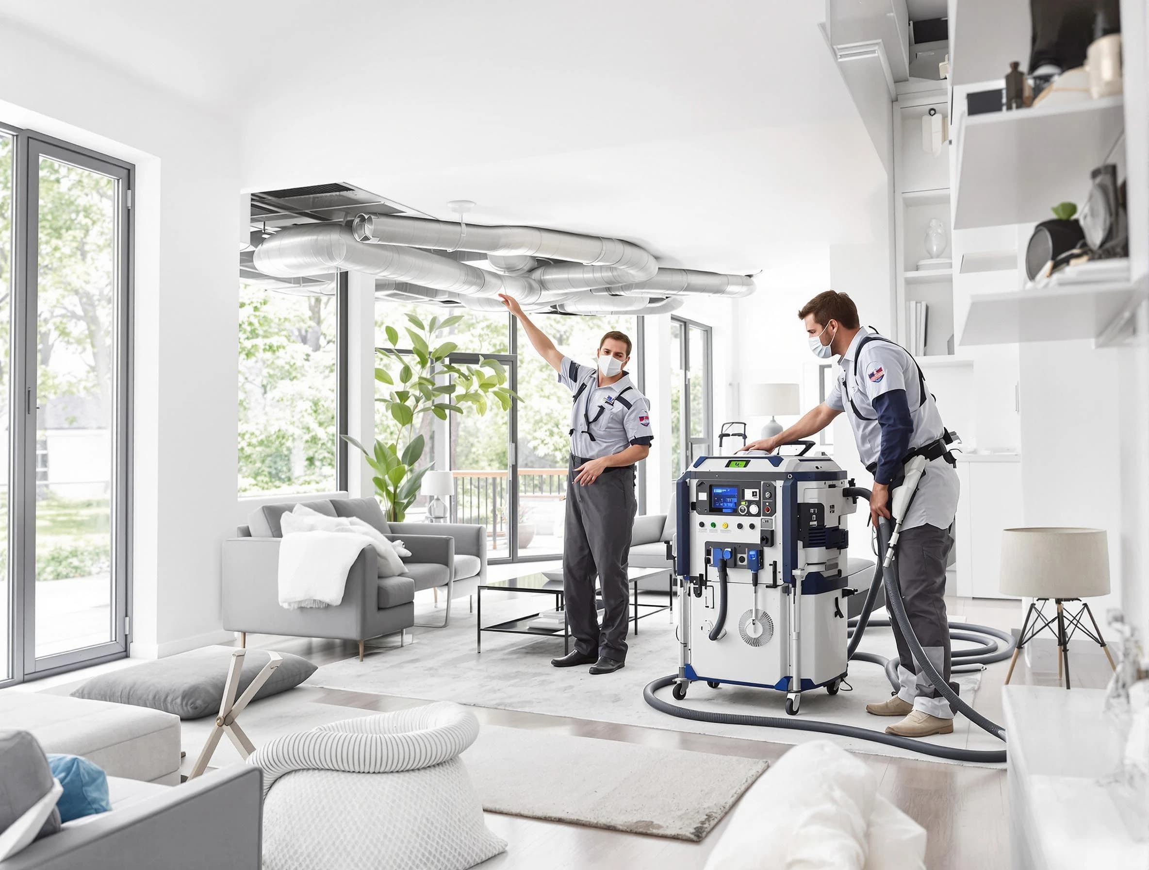 Corrales Air Duct Cleaning professional conducting pure air duct cleaning with state-of-the-art equipment in Corrales