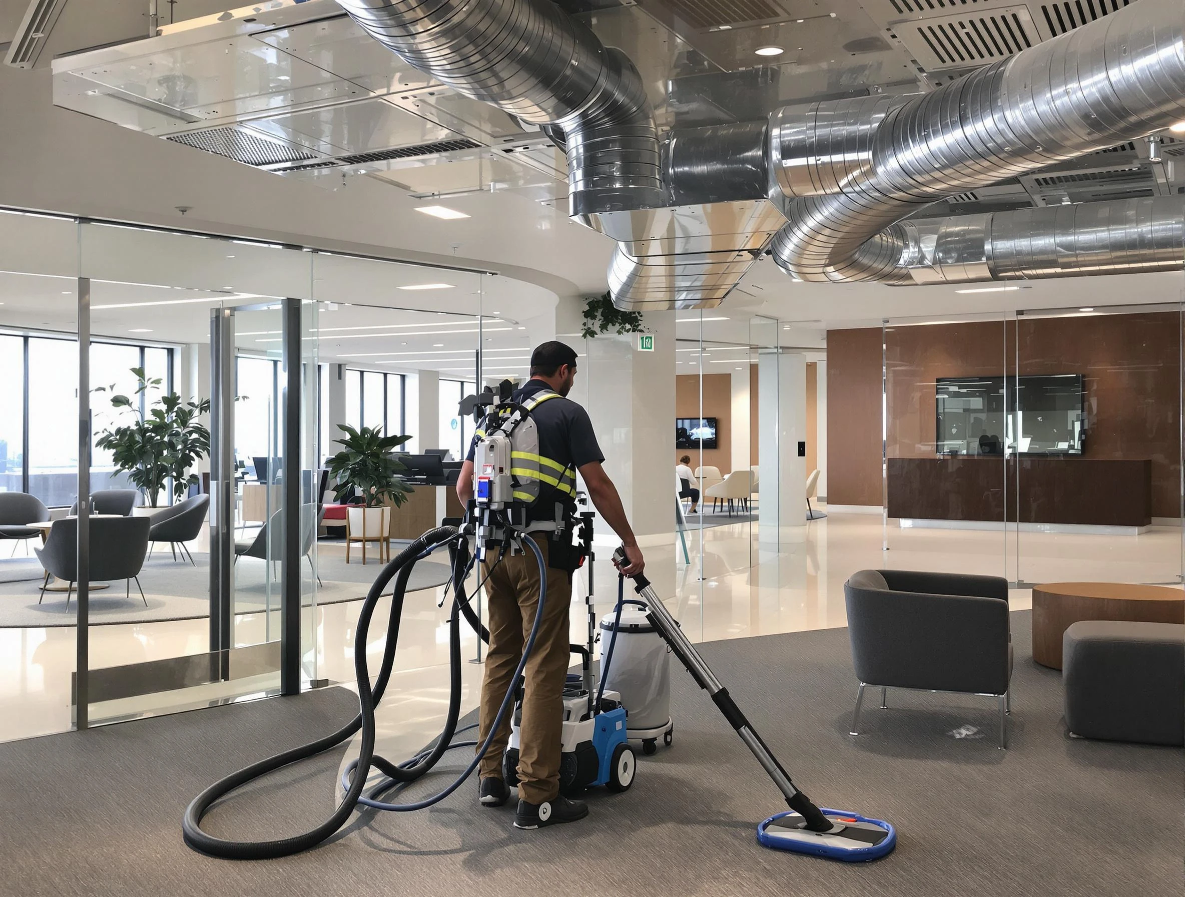 Commercial duct cleaning service by Corrales Air Duct Cleaning in Corrales